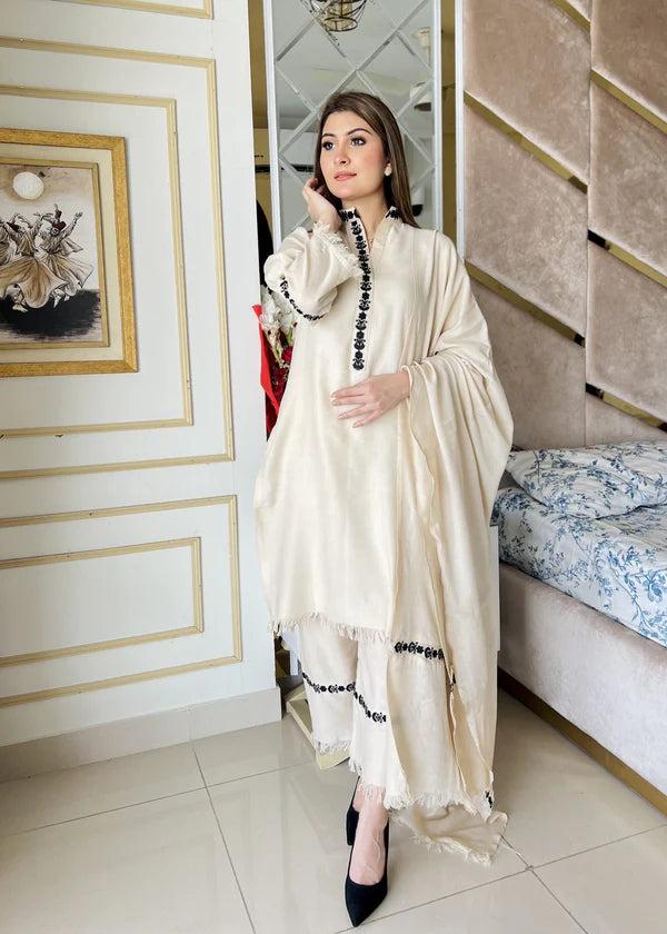 GULBAN SHAWL 3PC ( DHANAK )